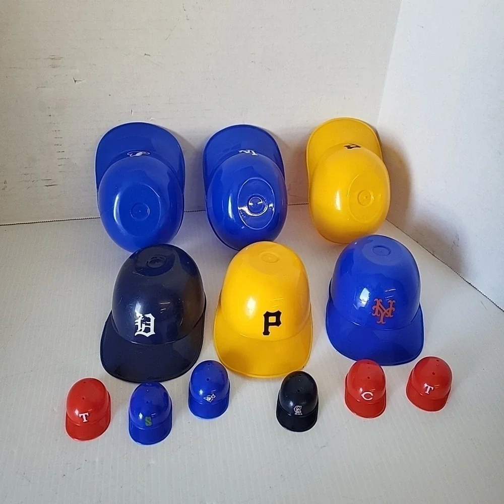 Lot of 12 Vintage MLB Baseball Team Logo Ice Cream Helmets Mini 5